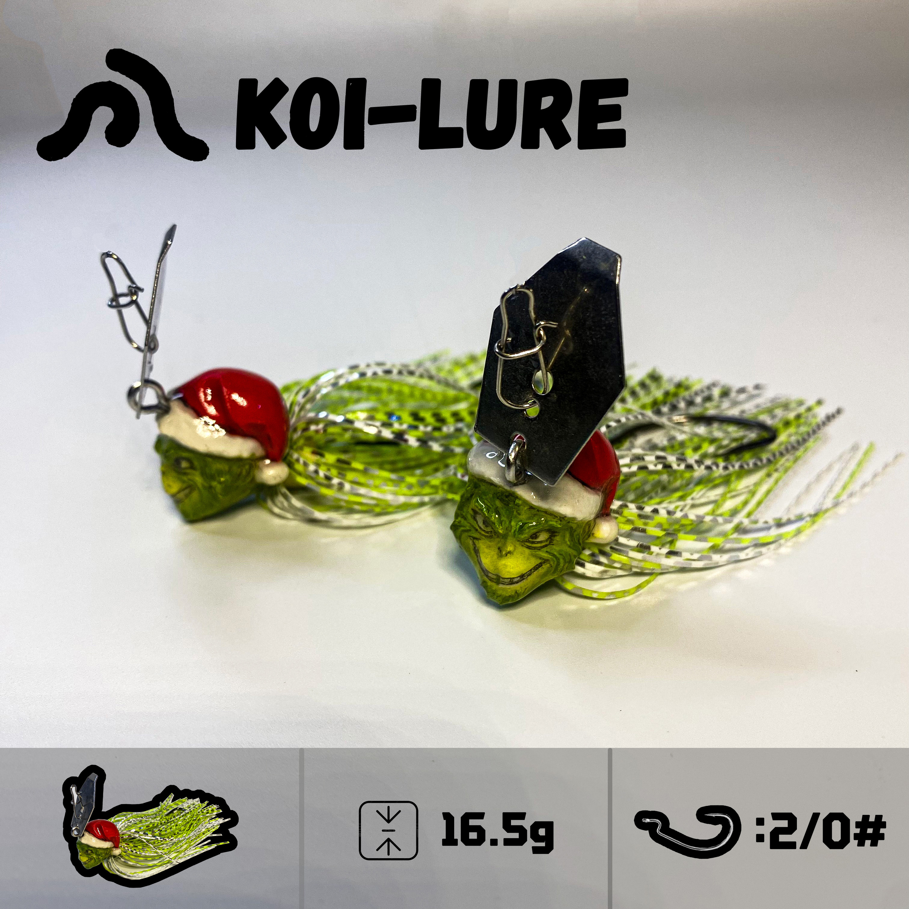 koi-lure  Vibrating JIG (2-Pack) (Yule-Tide Howler)