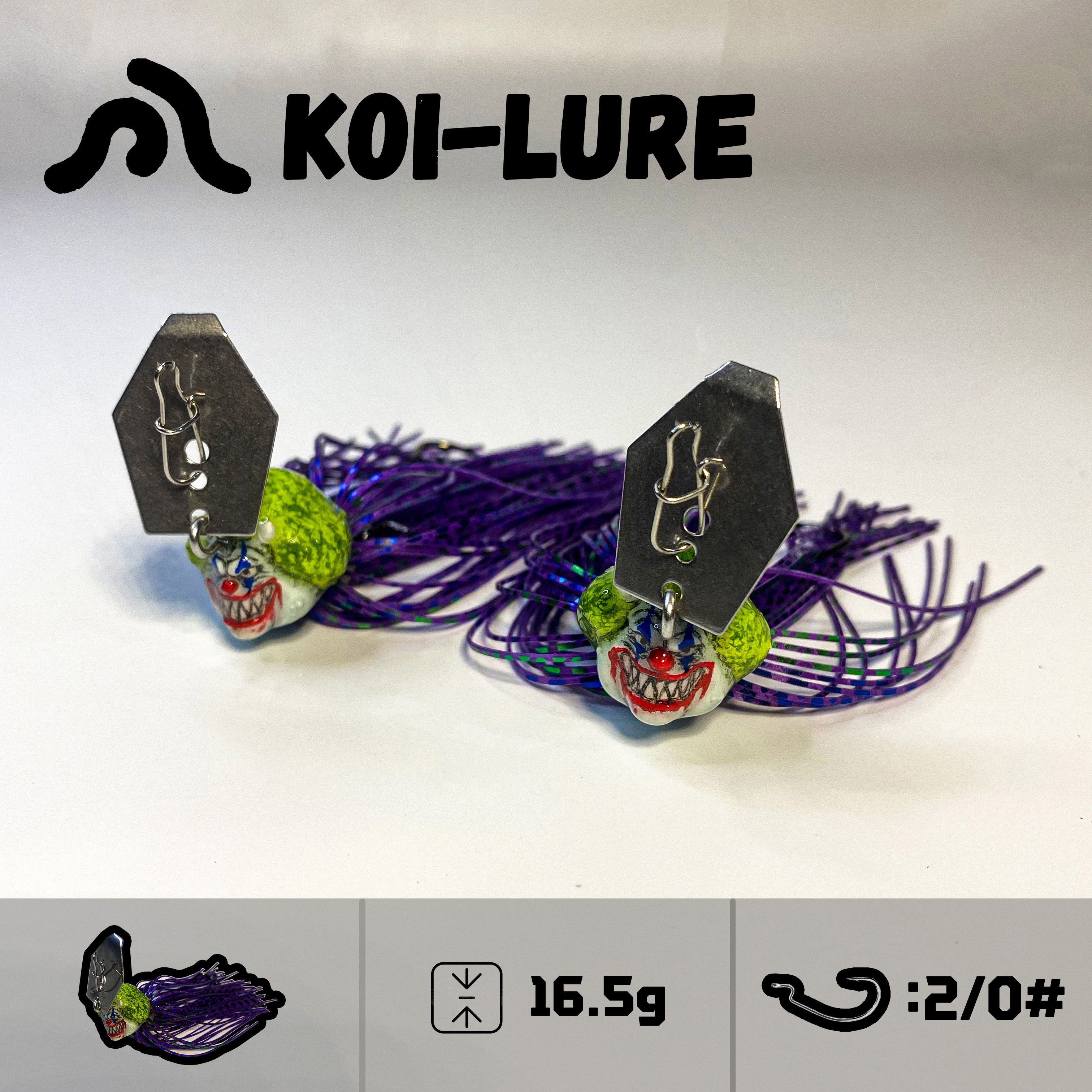 koi-lure  Vibrating JIG (2-Pack) ( Spooky Broccoli Clown )