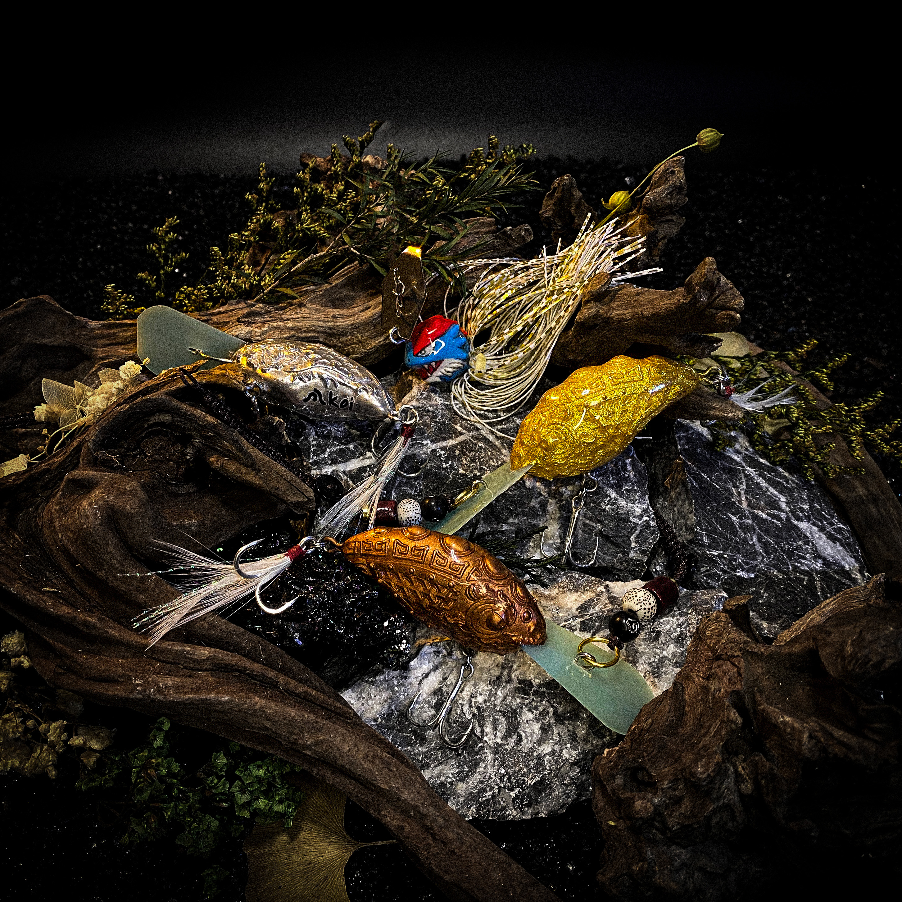 koi-lure ( Mystic Guardian) Crankbait X1+ (Wyrm Lizard) JIG X1