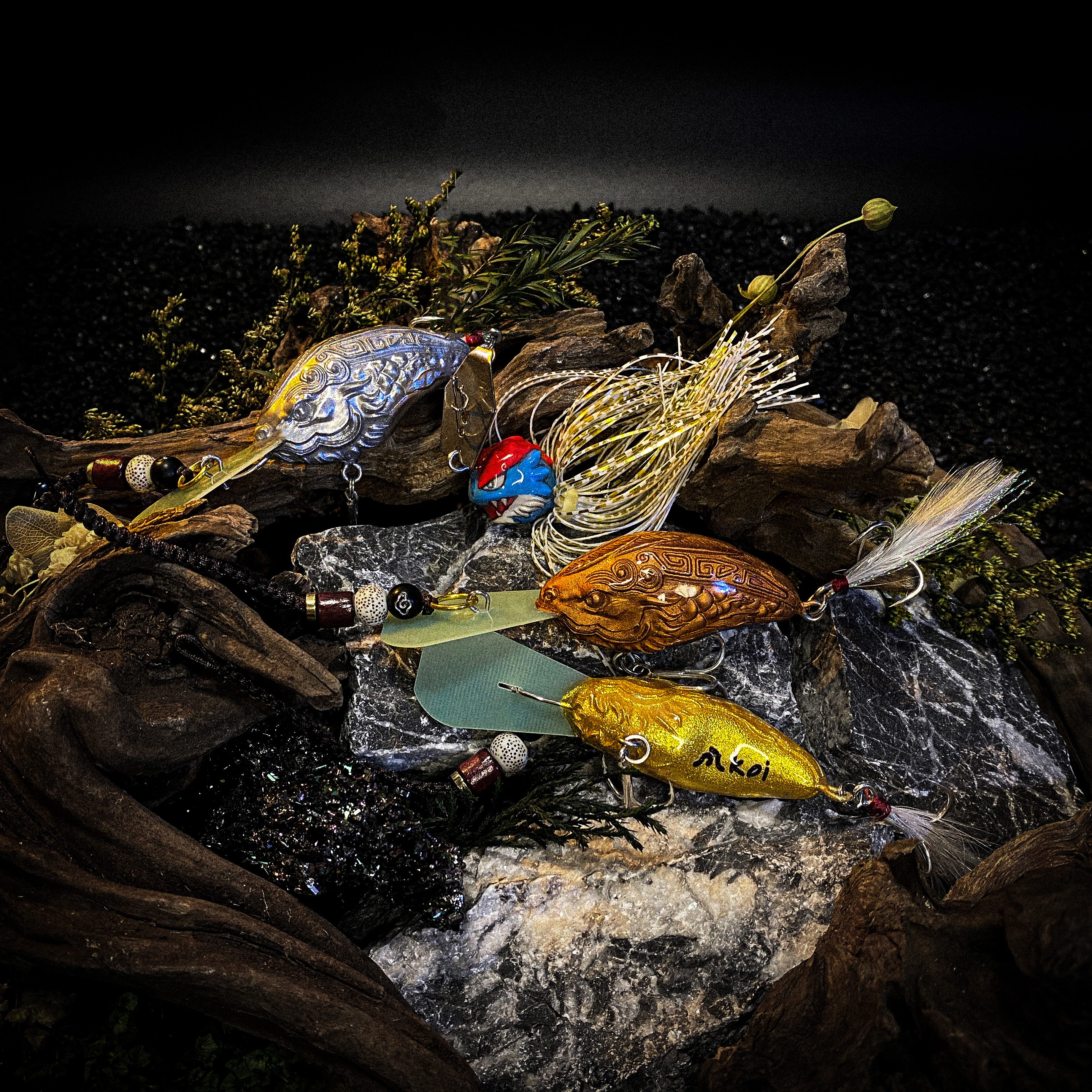 koi-lure (Feathered Raptor) Crankbait X1+ (Wyrm Lizard) JIG X1