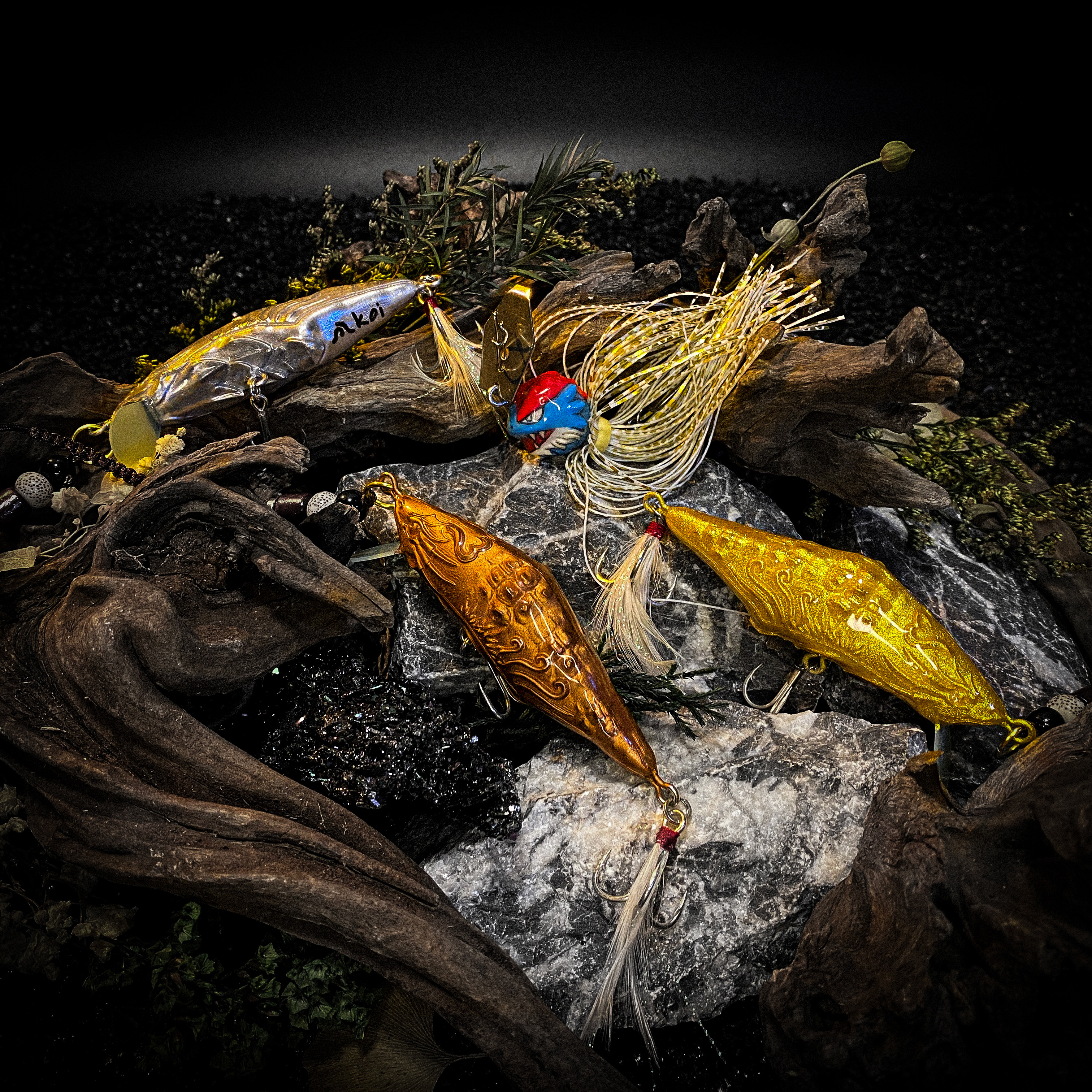 koi-lure （Scale Dominator） Minnow X1+ (Wyrm Lizard)  JIG X1