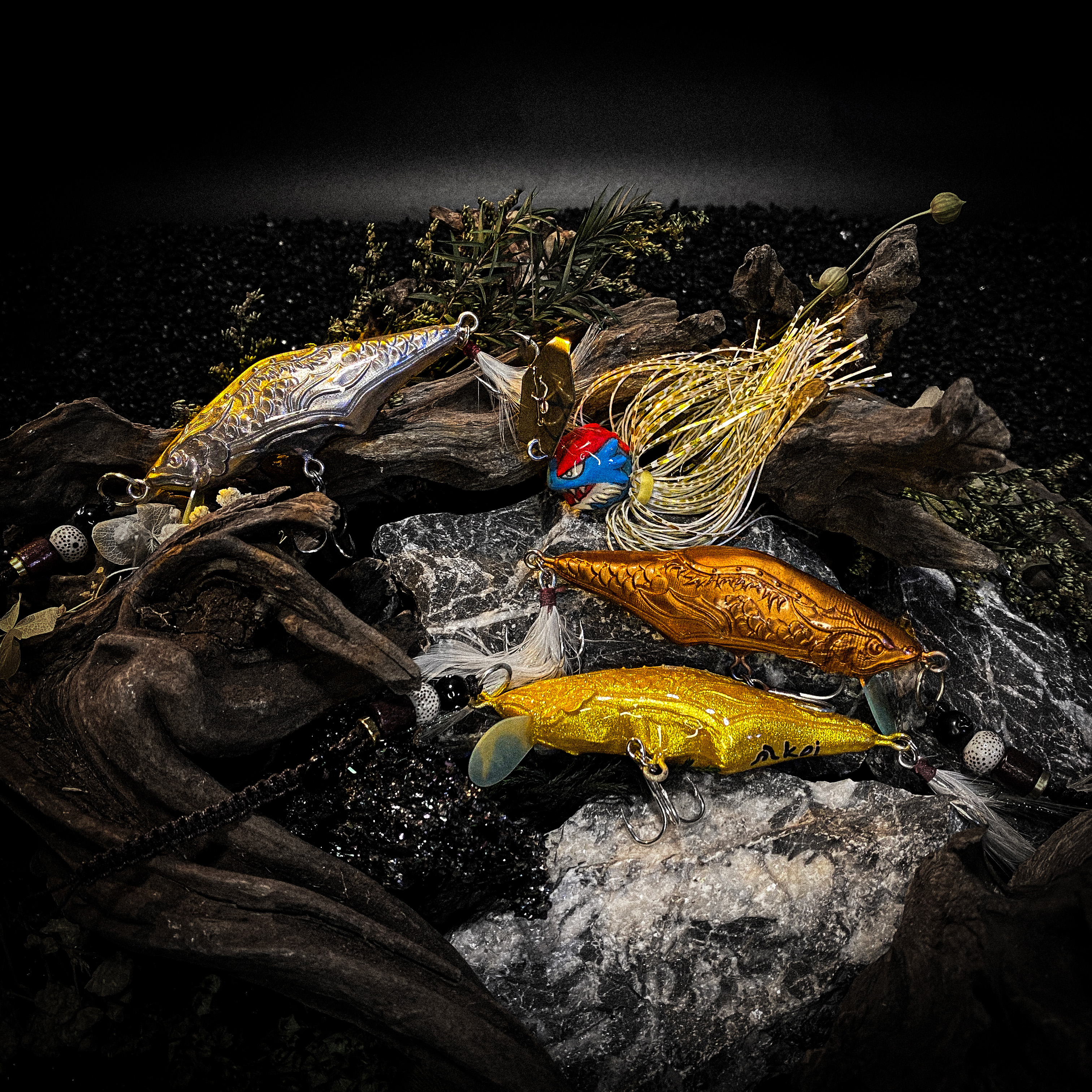 koi-lure （Armored Leviathan） Minnow X1+ (Wyrm Lizard)  JIG X1