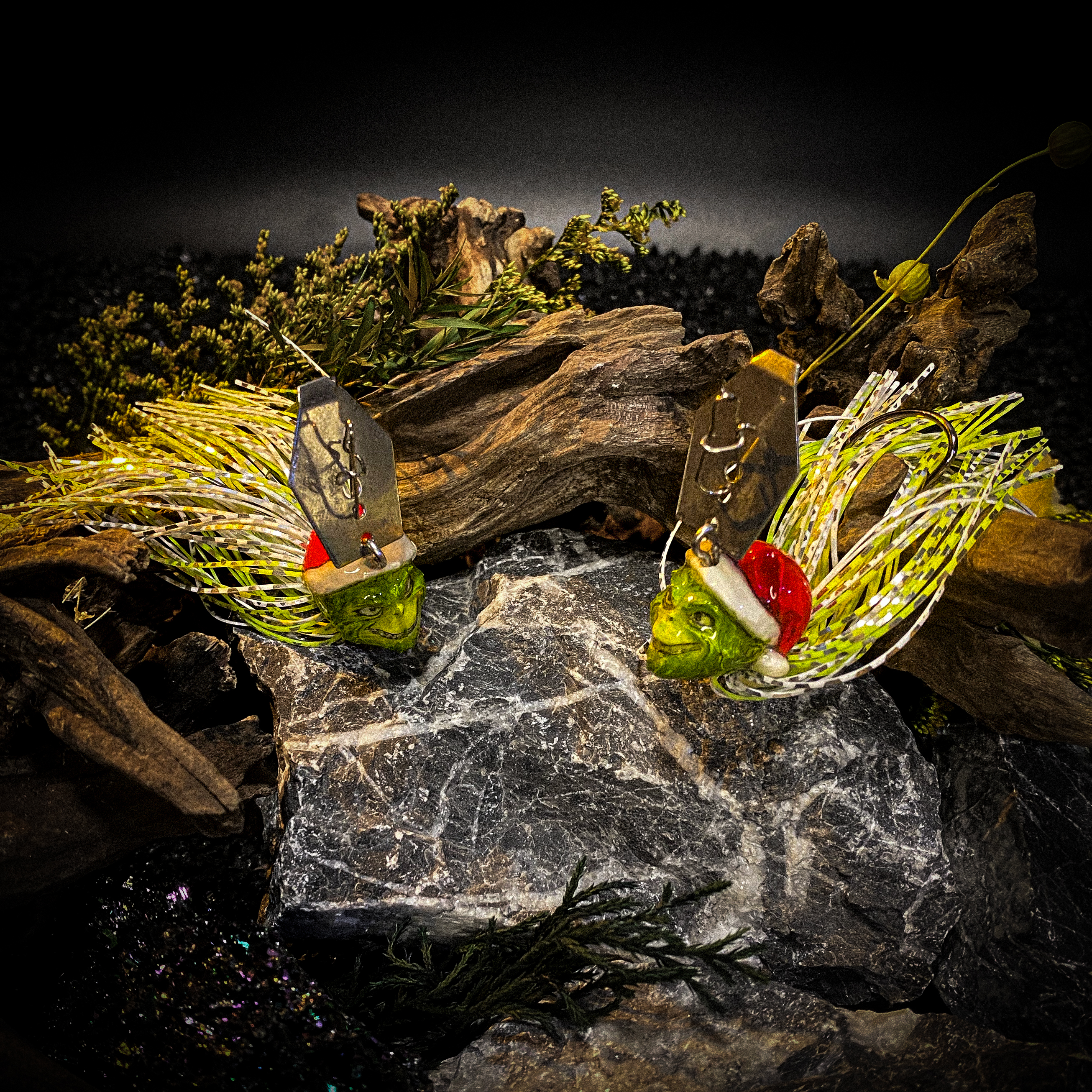 koi-lure christmas monkey rubber jig X2 