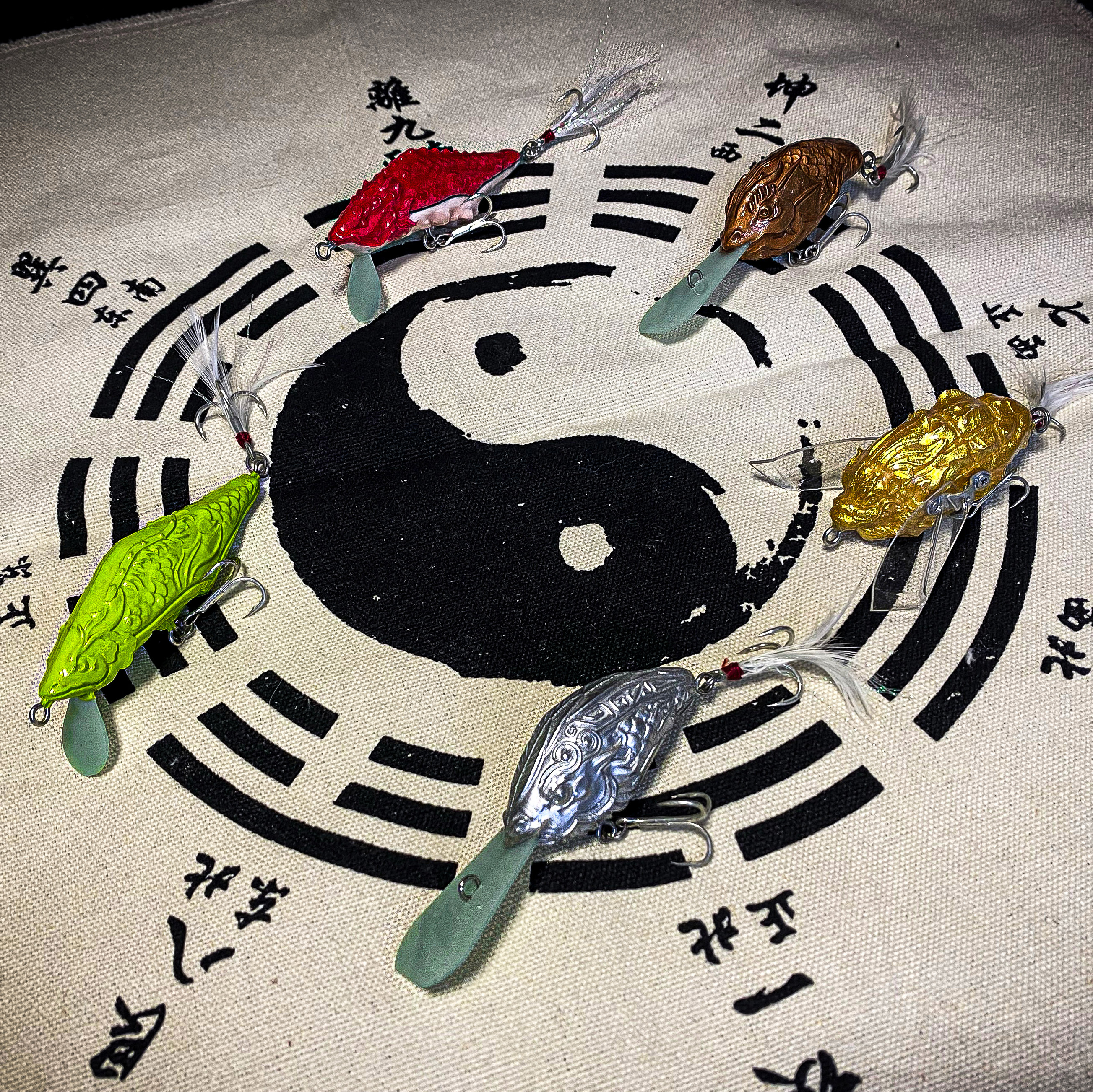 koi-lure Five energies Gold Wood Water Fire Earth