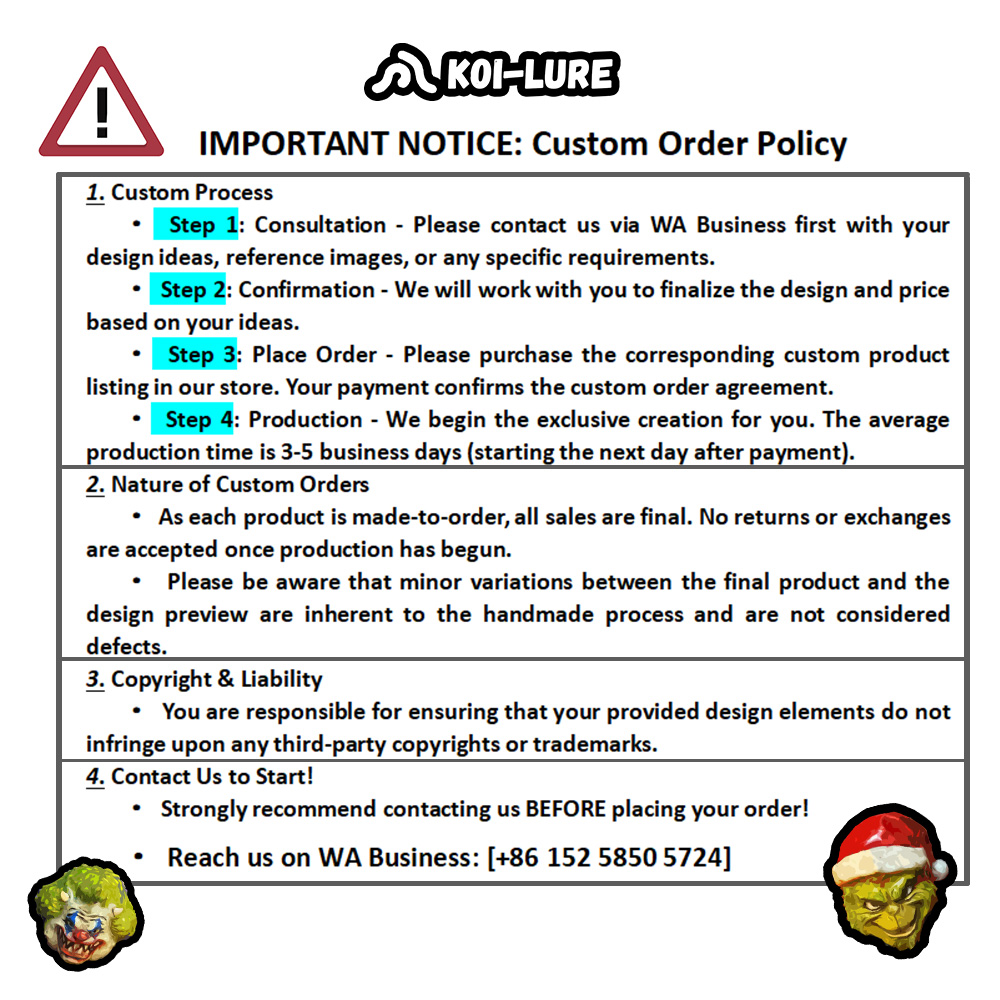 koi-lure Custom Fishing Lure - Contact Before Ordering