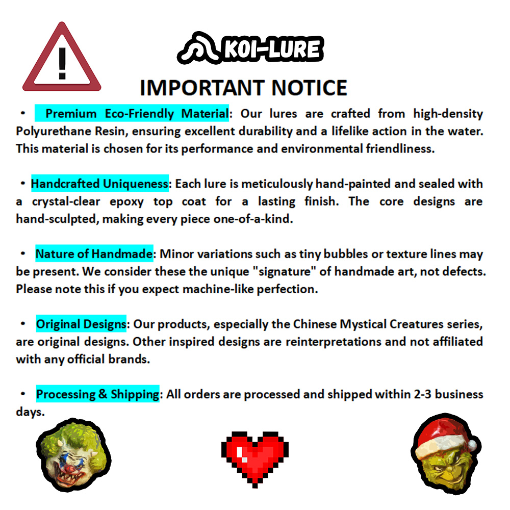 koi-lure （Inferno Serpent） Minnow X1+ (Wyrm Lizard) JIG X1