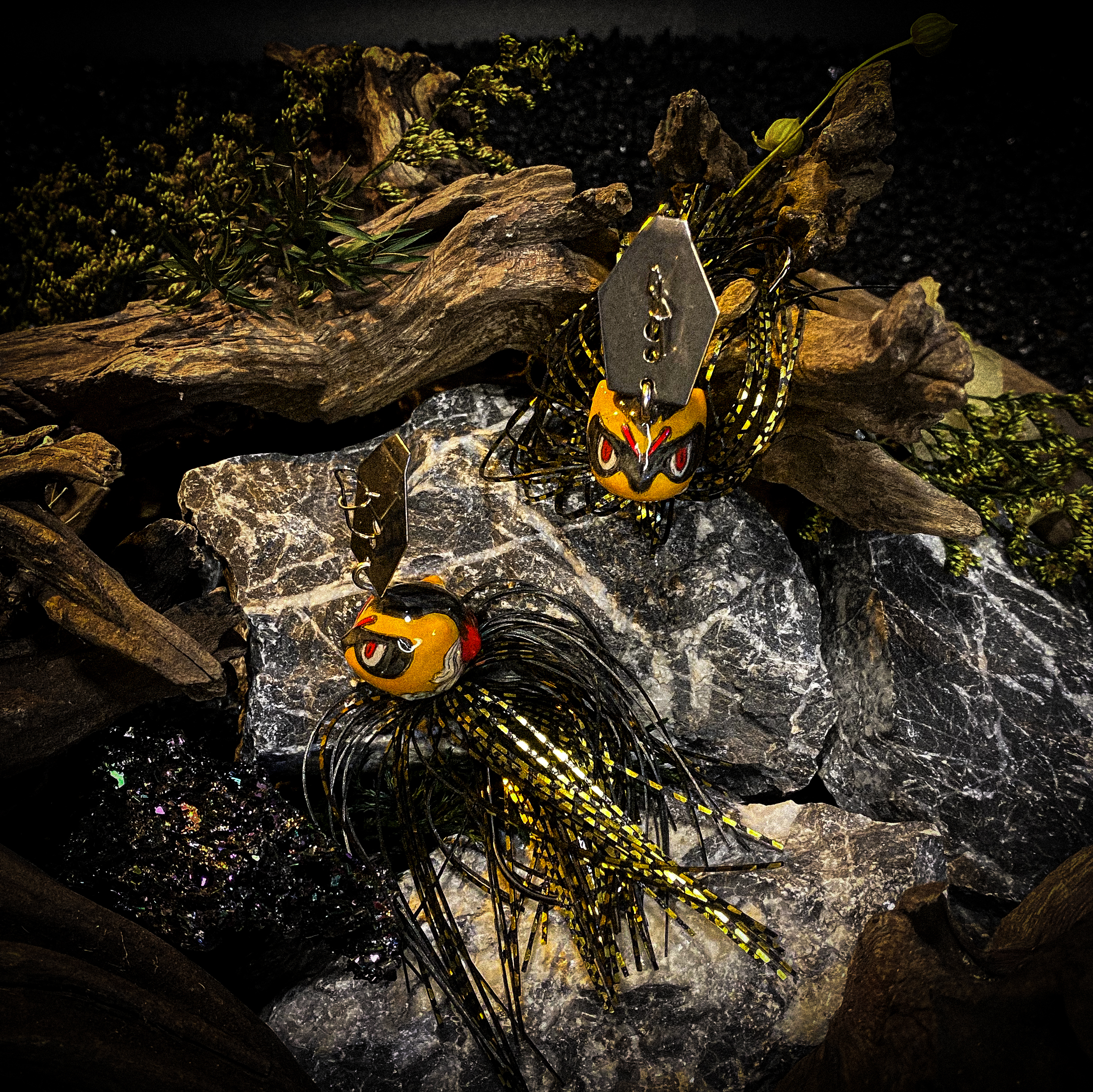 koi-lure halloween clown rubber jig X2