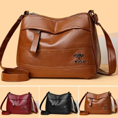 【Acquista 1 e ricevi 1 gratis】Nuova borsa a tracolla multistrato retrò di grande capacità, alla moda e versatile