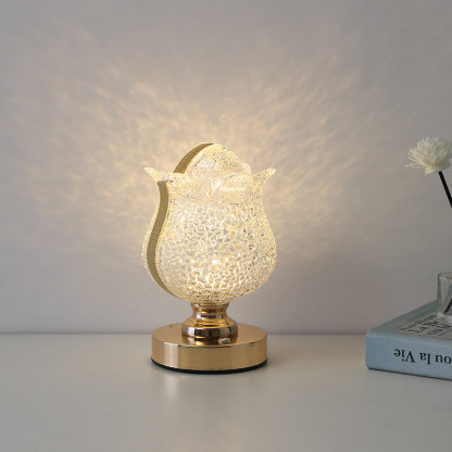 LED Crystal Vase Lamp