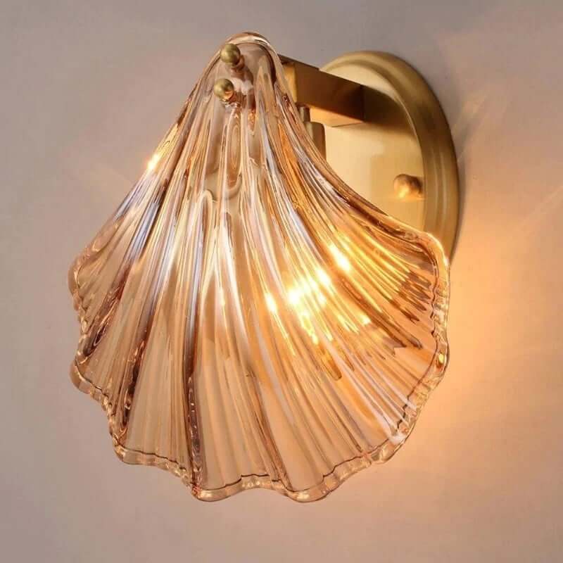 Shell Glass Wall Light