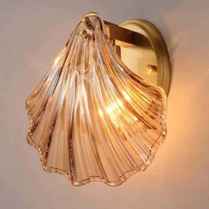 Shell Glass Wall Light