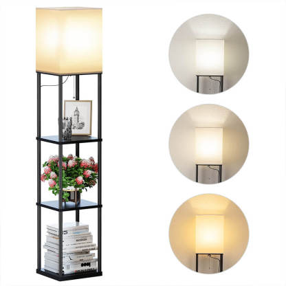 Square Shelf Floor Lamp