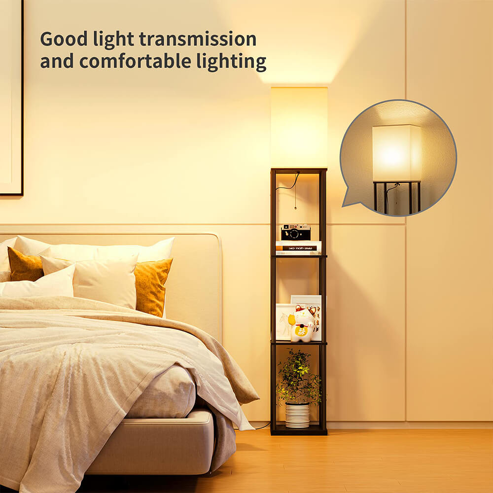 Square Shelf Floor Lamp