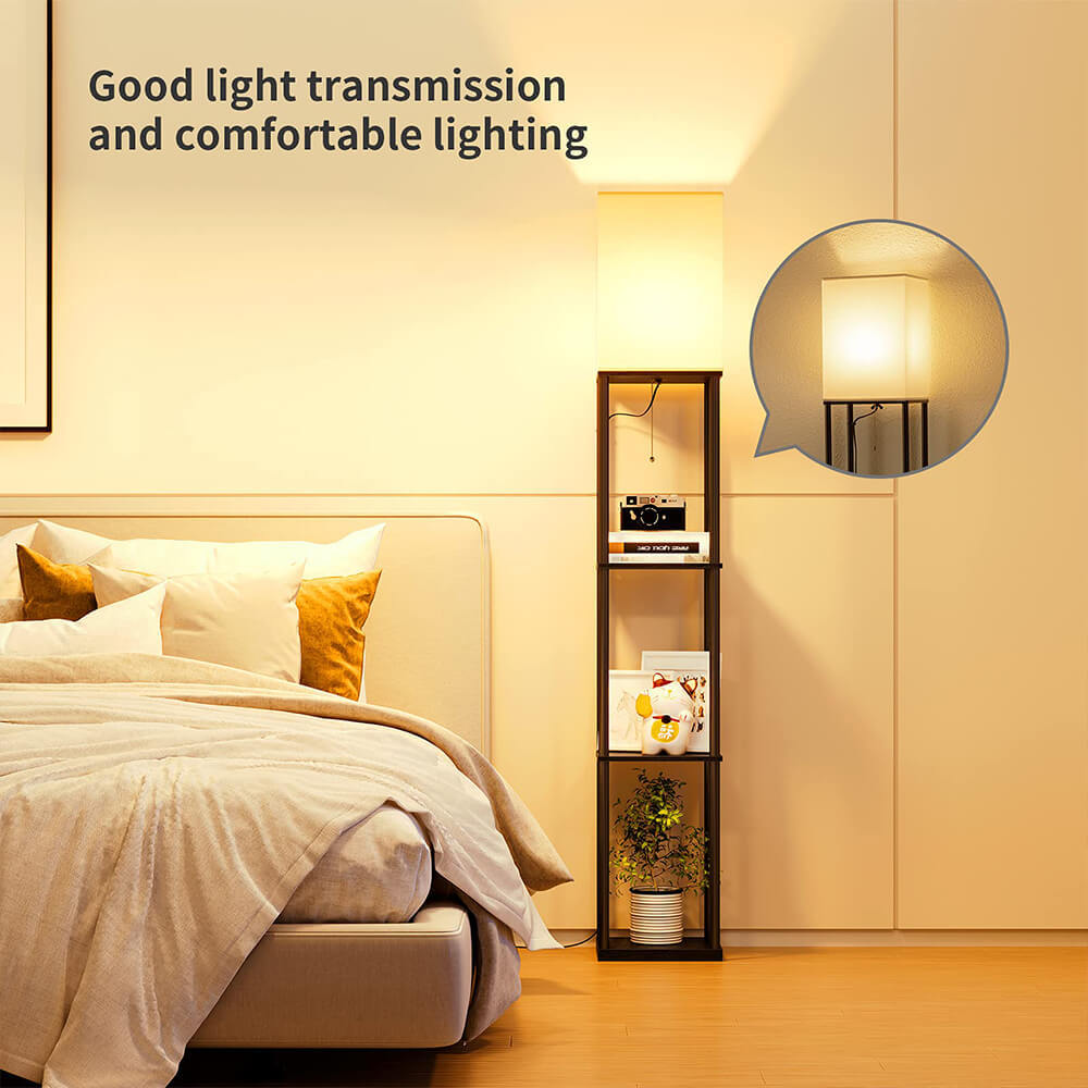 Square Shelf Floor Lamp