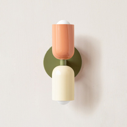 Nordic Style Cream Double-Head Wall Light