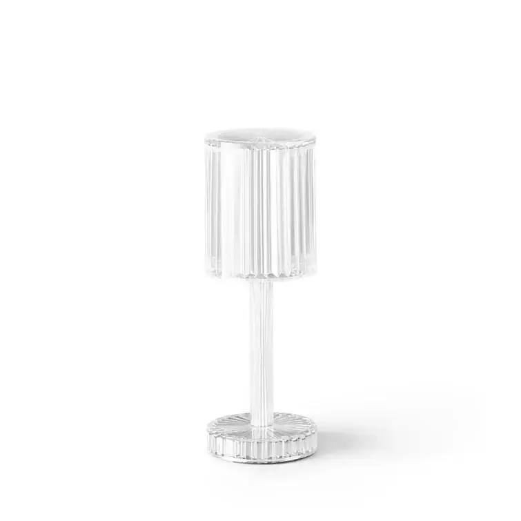 Striped Crystal Table Lamp