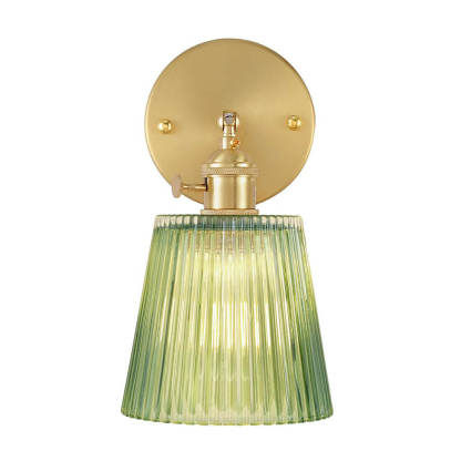 Striped Glass Vintage Wall Light