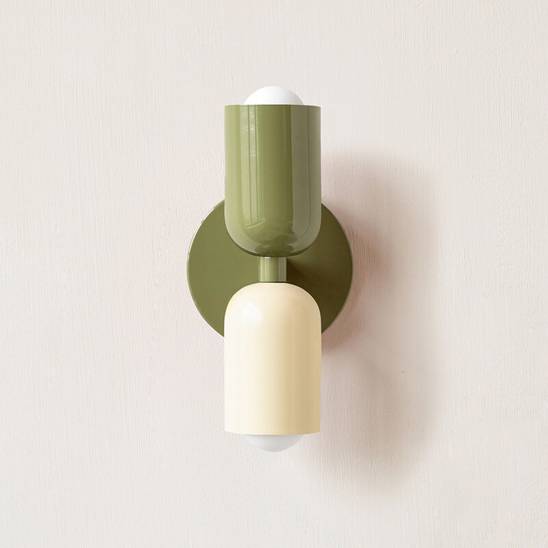 Nordic Style Cream Double-Head Wall Light