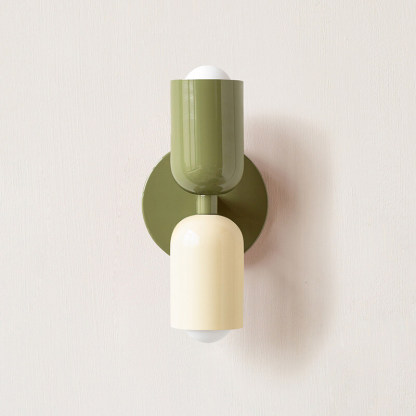 Nordic Style Cream Double-Head Wall Light