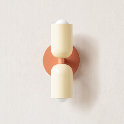 Nordic Style Cream Double-Head Wall Light