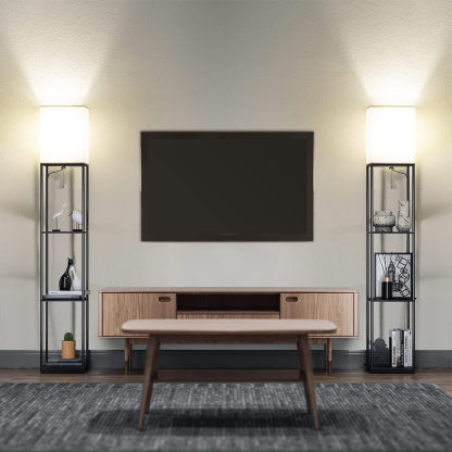 Square Shelf Floor Lamp