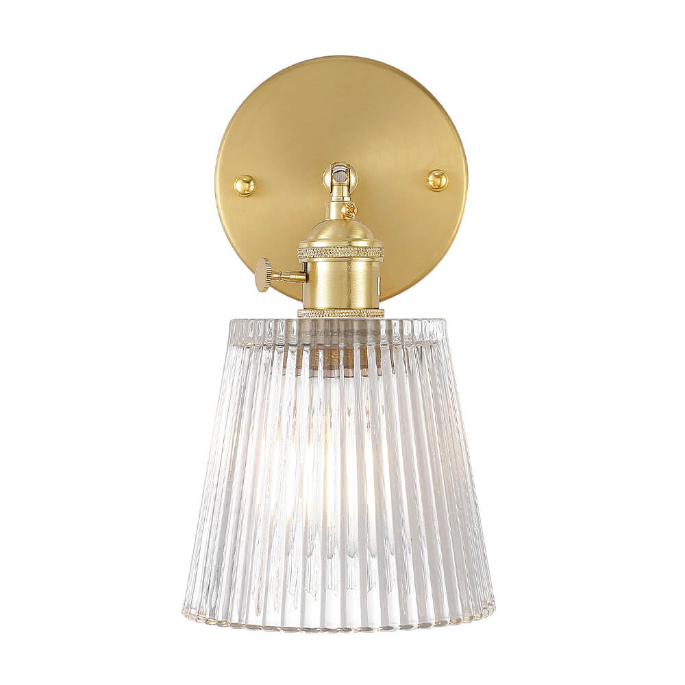 Striped Glass Vintage Wall Light