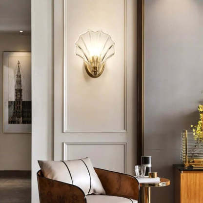 Shell Glass Wall Light