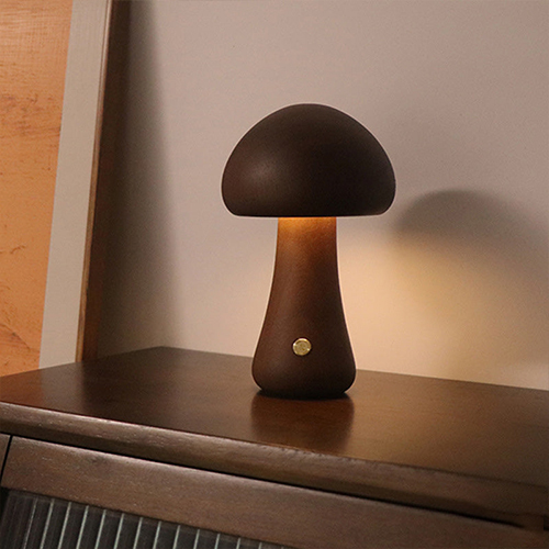 LED Wood Mushroom Light