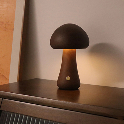 LED Wood Mushroom Light