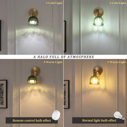 Vintage Tulip Glass Brass Sconces (Set of 2)