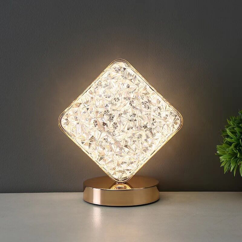 LED Crystal Vase Lamp