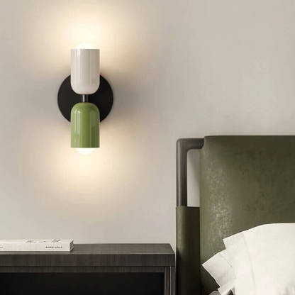 Nordic Style Cream Double-Head Wall Light
