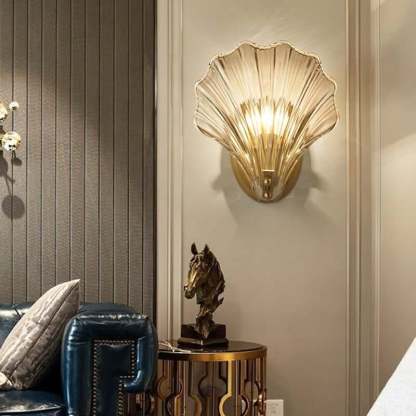 Shell Glass Wall Light