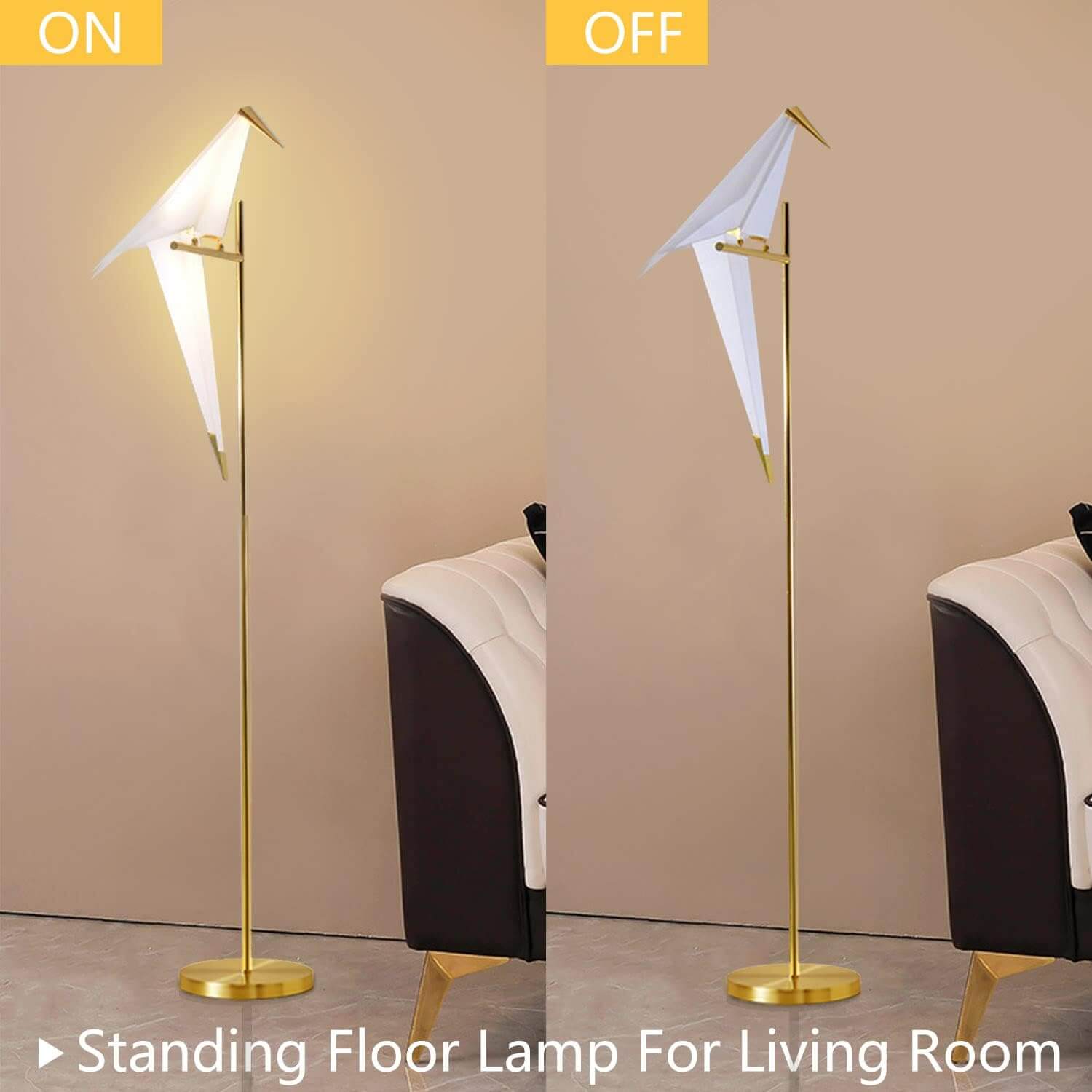 Modern Bird LED Floor Lamp