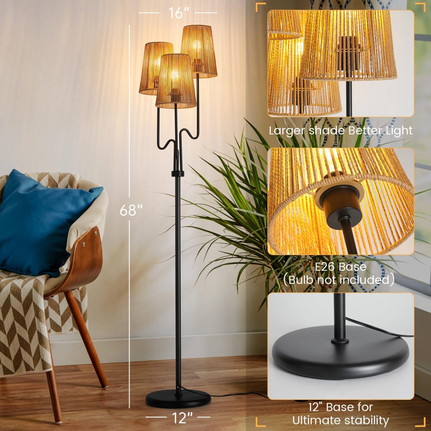 Luxury Boho Floor Lamp
