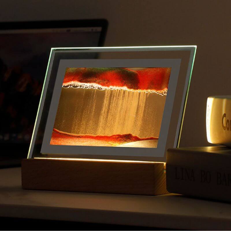 Creative Quicksand Painting LED Night Light