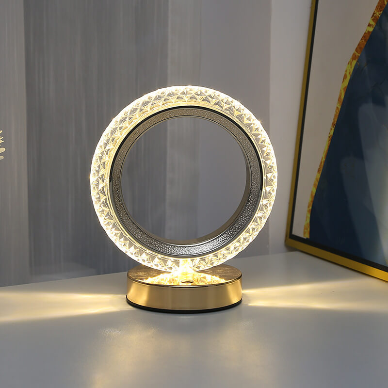 LED Crystal Vase Lamp