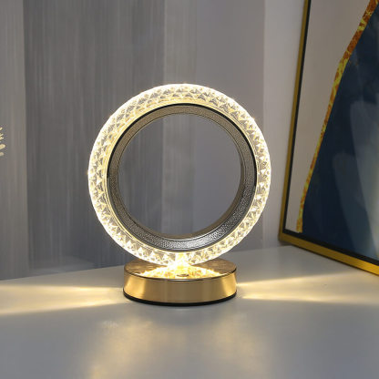 LED Crystal Vase Lamp