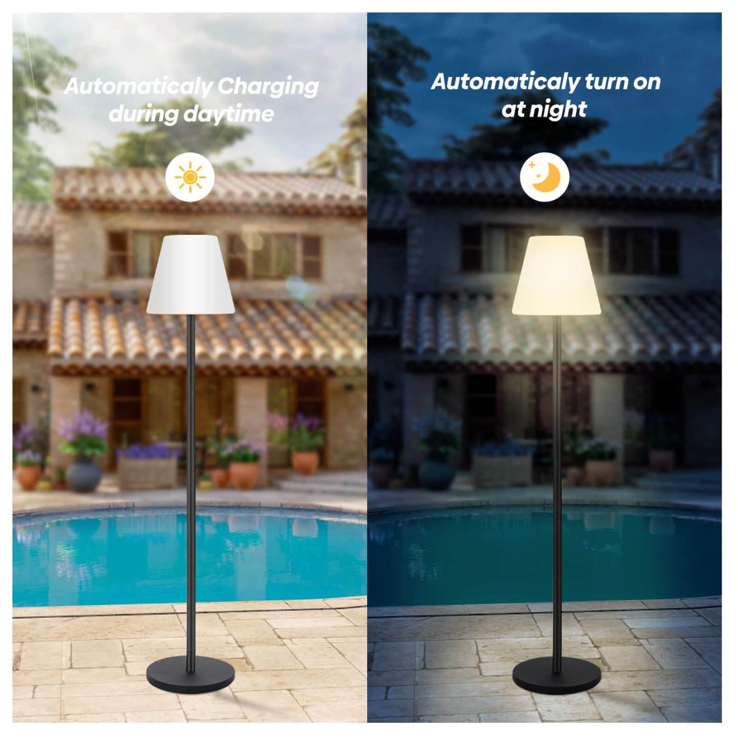 Outdoor Solar Floor Lamp