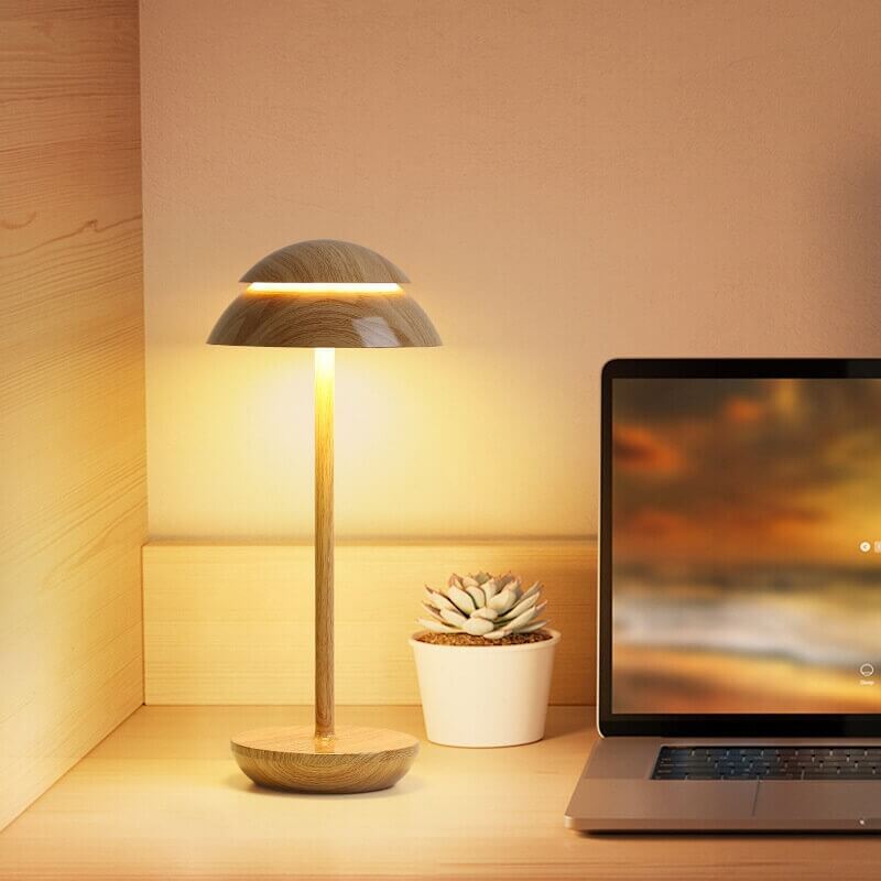 Double Mushroom Cordless Table Lamp