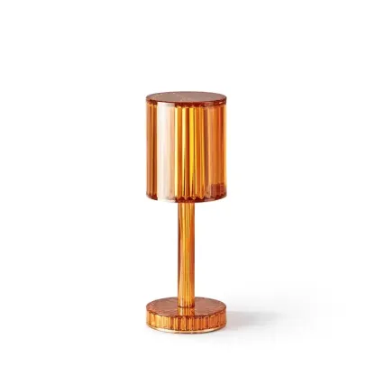 Striped Crystal Table Lamp