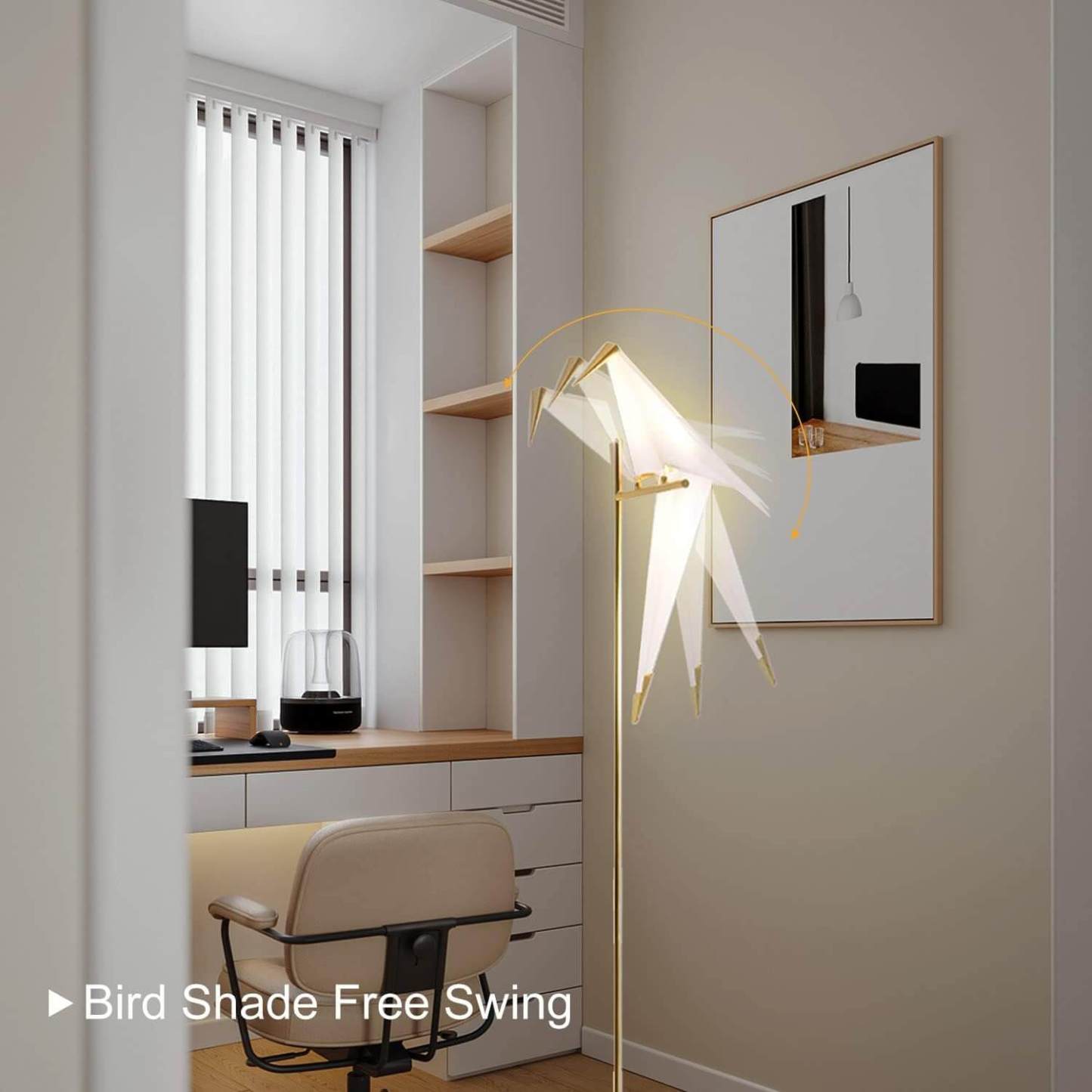 Modern Bird LED Floor Lamp