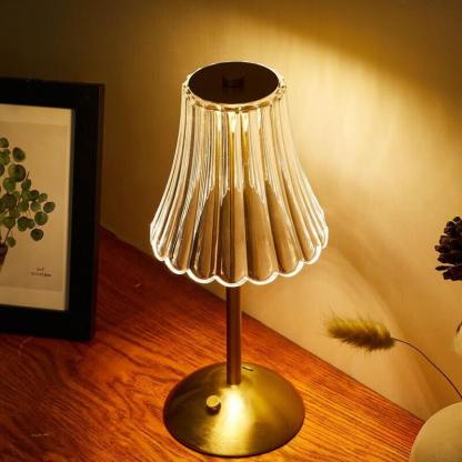 Vintage LED Skirt Cordless Table Lamp