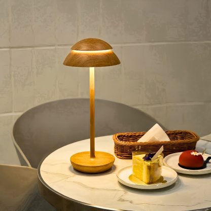 Double Mushroom Cordless Table Lamp