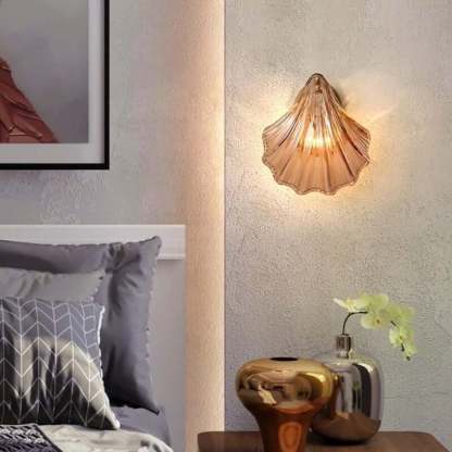 Shell Glass Wall Light