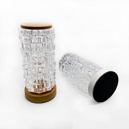 Crystal Diamond Cordless Table Lamp