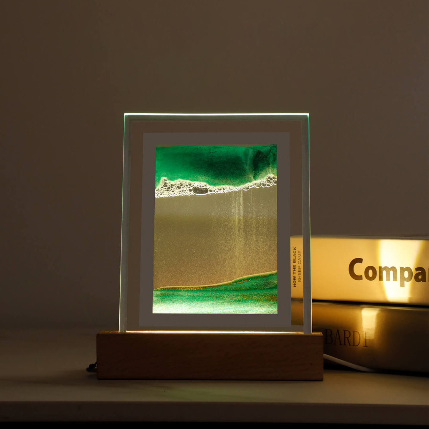 Creative Quicksand Painting LED Night Light