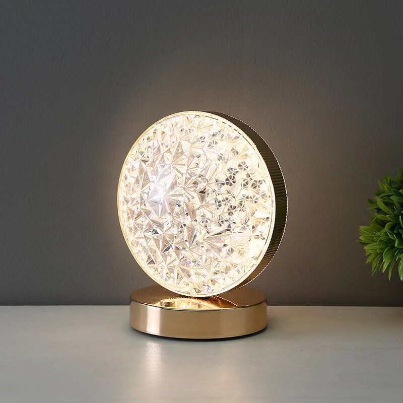 LED Crystal Vase Lamp