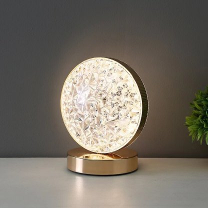 LED Crystal Vase Lamp