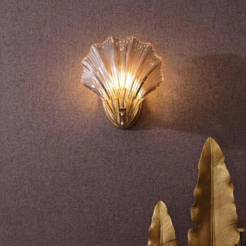 Shell Glass Wall Light